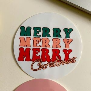 Retro Christmas Stickers for water bottle etc Waterproof vinyl stickers